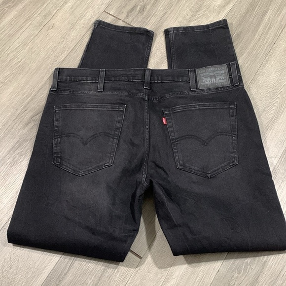 Levi’s  512 Black Tapered Slim Stretch Jeans size 38 - Picture 3 of 12